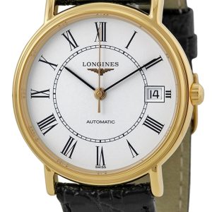 Longines Herrklocka L4.821.2.11.2 Grande Classique Vit/Läder Ø34.5