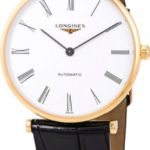 longines herrklocka l4.908.2.11.2 la grande classique de vit/läder