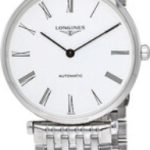 longines herrklocka l4.908.4.11.6 grande classique vit/stål ø36 mm
