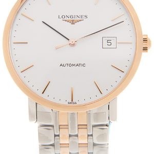 Longines Herrklocka L4.910.5.12.7 Elegant Vit/Roséguldstonat stål