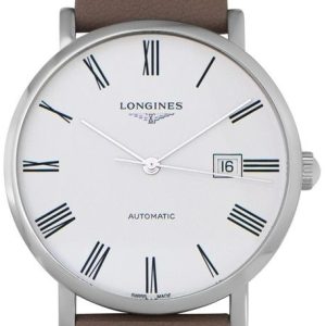 Longines Herrklocka L4.911.4.11.0 Elegant Vit/Läder Ø41 mm