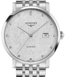 Longines Herrklocka L4.911.4.77.6 Elegant Silverfärgad/Stål Ø41 mm
