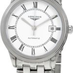 longines herrklocka l4.974.4.21.6 flagship vit/stål ø38.5 mm