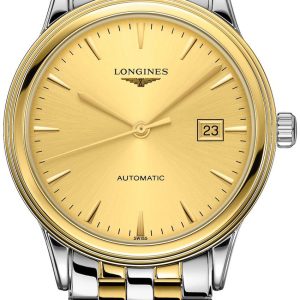 Longines Herrklocka L4.984.3.32.7 Flagship Guld/Gulguldtonat stål