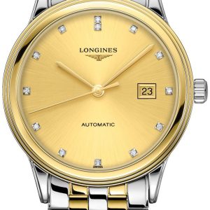 Longines Herrklocka L4.984.3.37.7 Flagship Guld/Gulguldtonat stål