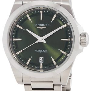 Longines L3.720.4.02.6 Conquest Grön/Stål Ø38 mm