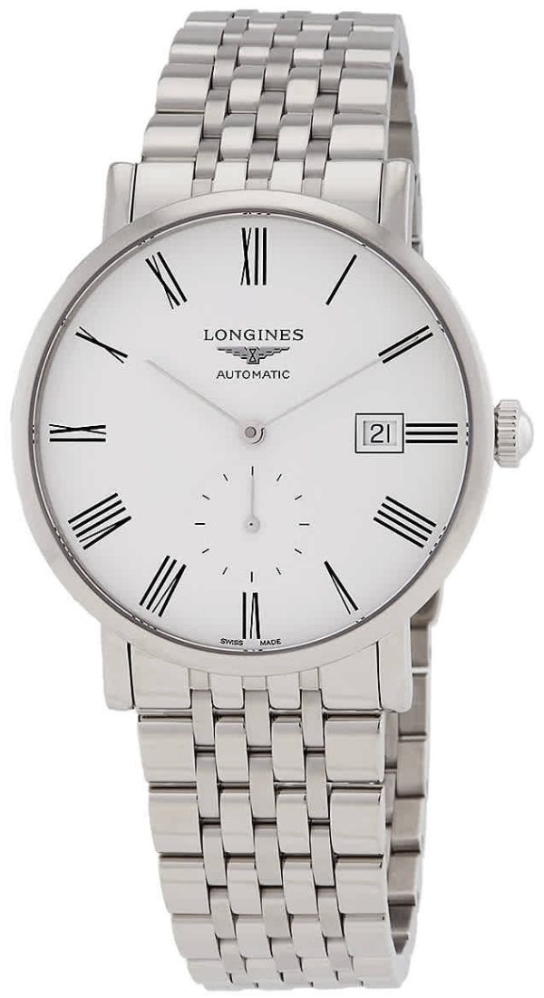 longines l4.812.4.11.6 elegant vit/stål ø39 mm