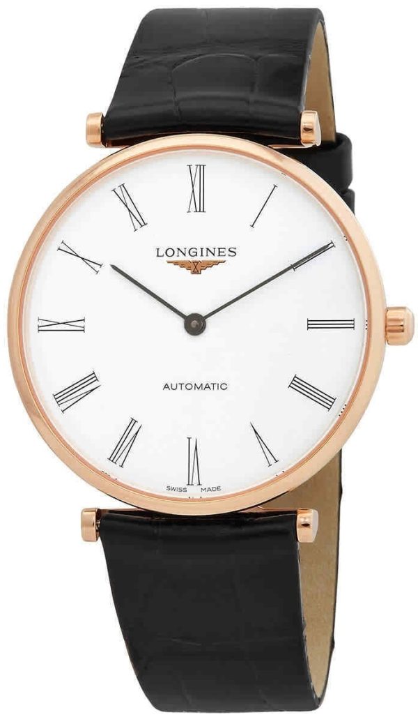 longines l4.918.1.91.2 la grande classique de vit/läder ø38 mm