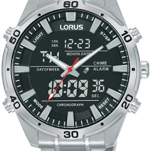 Lorus Herrklocka RW651AX9 Sport Svart/Stål Ø46 mm