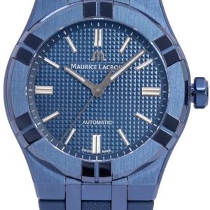 Maurice Lacroix Herrklocka AI6007-PVC00-430-4 Aikon Blå/Gummi Ø39 mm