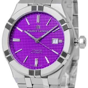 Maurice Lacroix Herrklocka AI6008-TT032-430-1 Aikon Lila/Titan Ø42 mm