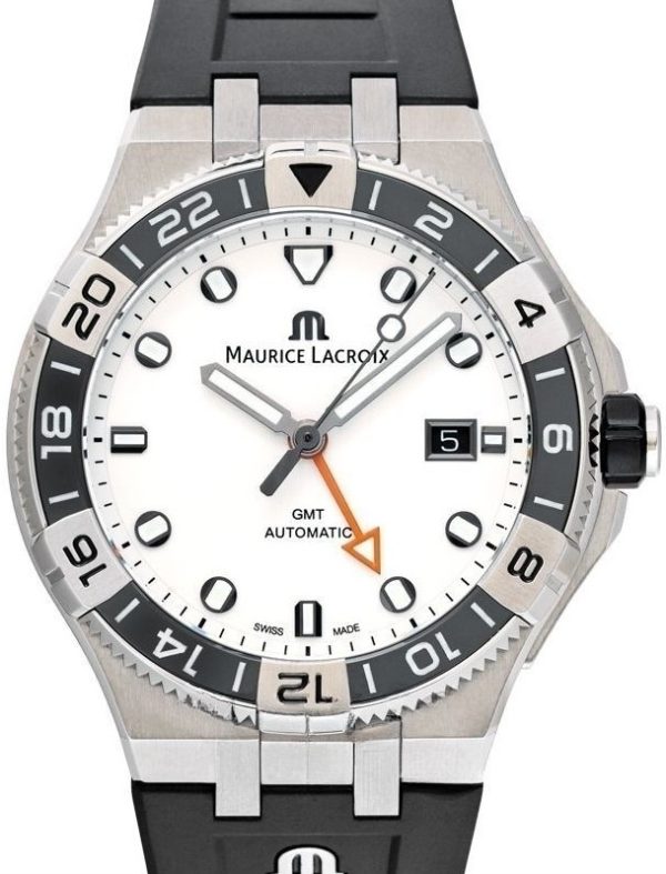 maurice lacroix herrklocka ai6158-ss001-130-2 aikon vit/gummi ø43 mm