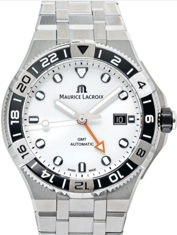 maurice lacroix herrklocka ai6158-ss002-130-1 aikon vit/stål ø43 mm