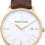 maurice lacroix herrklocka el1118-pvp01-112-1 eliros date vit/läder