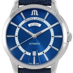 maurice lacroix herrklocka pt6358-ss004-431-4 pontos blå/textil