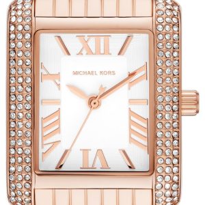Michael Kors Damklocka MK4743 Emery Vit/Roséguldstonat stål Ø33 mm