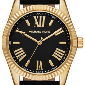 Michael Kors Damklocka MK4748 Lexington Svart/Läder Ø38 mm