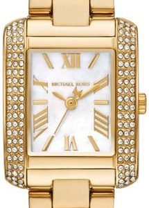 Michael Kors Damklocka MK4867 Emery Vit/Gulguldtonat stål