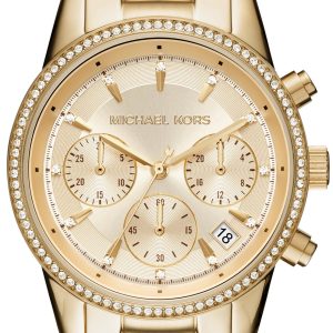 Michael Kors Damklocka MK6356 Ritz Guldtonad/Gulguldtonat stål Ø37
