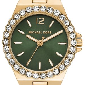 Michael Kors Damklocka MK7395 Lennox Grön/Guldtonat stål Ø30 mm