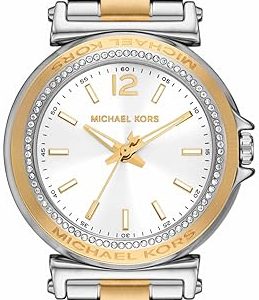 Michael Kors Damklocka MK7492 Maren Silverfärgad/Gulguldtonat stål