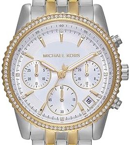 Michael Kors Damklocka MK7532 Ritz Silverfärgad/Gulguldtonat stål