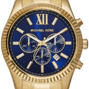 Michael Kors Herrklocka MK9153 Lexington Blå/Gulguldtonat stål Ø44