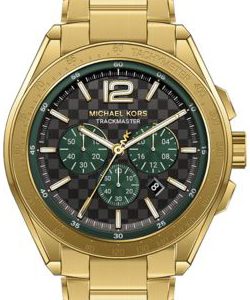 Michael Kors Herrklocka MK9177 Accelerator Grå/Gulguldtonat stål