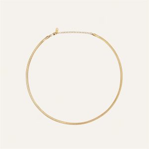 Mockberg Thin Snake Necklace Gold
