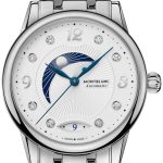 montblanc damklocka 127356 boheme vit/stål ø34 mm