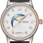 montblanc damklocka 127357 boheme vit/läder ø34 mm