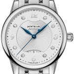 montblanc damklocka 127367 boheme silverfärgad/stål ø30 mm