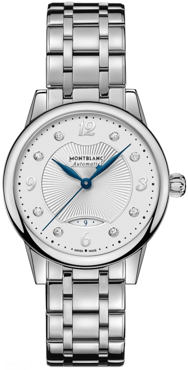 montblanc damklocka 127367 boheme silverfärgad/stål ø30 mm