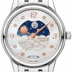 montblanc damklocka 129757 boheme vit/stål ø30 mm