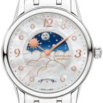 montblanc damklocka 129760 boheme vit/stål ø34 mm