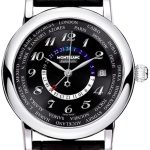 montblanc herrklocka 106464 star svart/läder ø42 mm