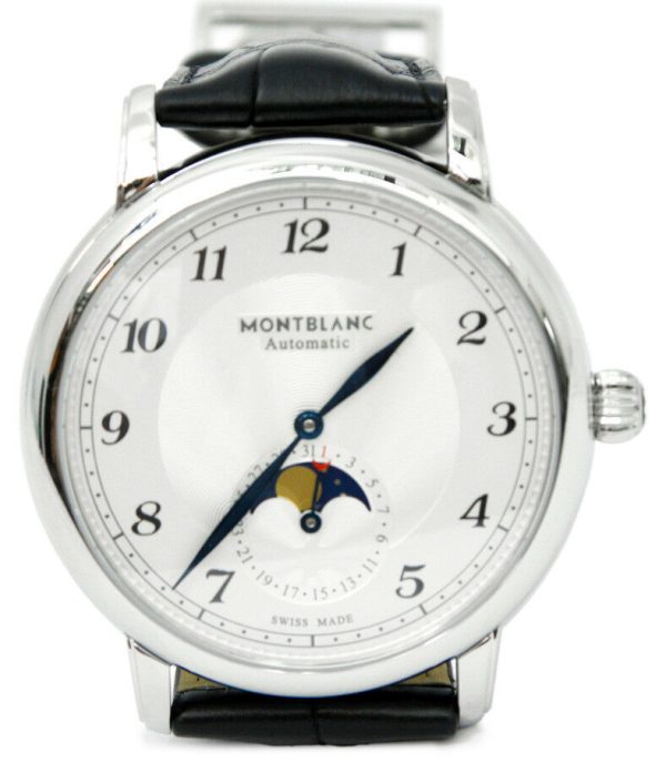 montblanc herrklocka 116508 star silverfärgad/läder ø42 mm