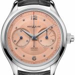 montblanc herrklocka 126078 heritage rosa/läder ø42 mm