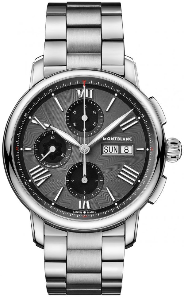 montblanc herrklocka 126103 star legacy grå/stål ø43 mm