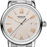 montblanc herrklocka 126106 star beige/stål ø43 mm