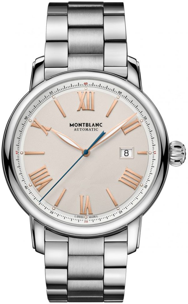 montblanc herrklocka 126106 star beige/stål ø43 mm