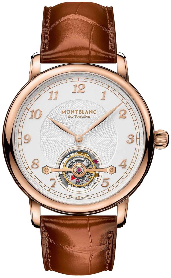 montblanc herrklocka 126469 star legacy vit/läder ø42 mm