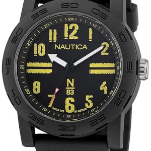 Nautica Herrklocka NAPATS303 N83 Svart/Gummi Ø44 mm