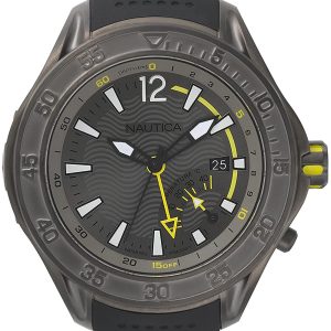 Nautica Herrklocka NAPBRW003 Grå/Gummi Ø50 mm