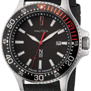 Nautica Herrklocka NAPCBF201 Cocoa Beach Svart/Textil Ø43 mm