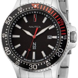 Nautica Herrklocka NAPCBF205 N83 Svart/Stål Ø43 mm