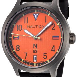 Nautica Herrklocka NAPCFS915 N83 Orange/Gummi Ø43 mm
