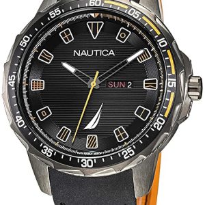 Nautica Herrklocka NAPCLS113 Coba Lake Svart/Gummi Ø48 mm