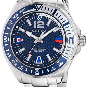 Nautica Herrklocka NAPCWF301 Clearwater Beach Blå/Stål Ø48 mm