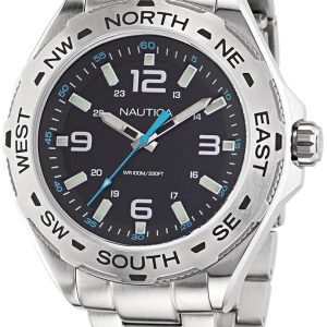 Nautica Herrklocka NAPCWS301 Clearwater Beach Svart/Stål Ø48 mm
